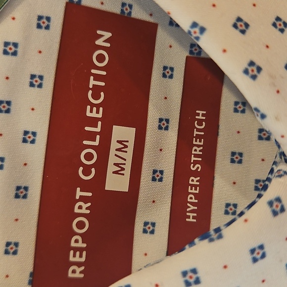 NWT Report Collection Stitch Fix 4 Way Performance Short Sleeve Sport Shirt Sz.M - Picture 5 of 9